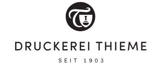 Logo der Druckerei Thieme mit der Jahreszahl 1903.